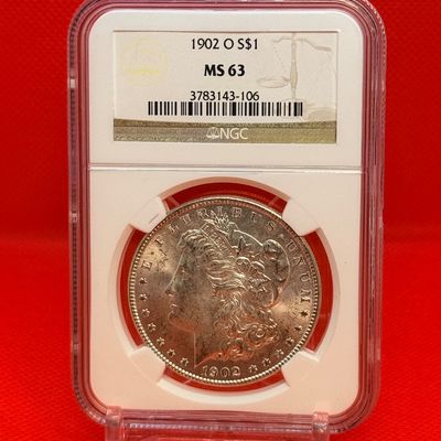 1902-O Morgan Silver Dollar NGC MS63