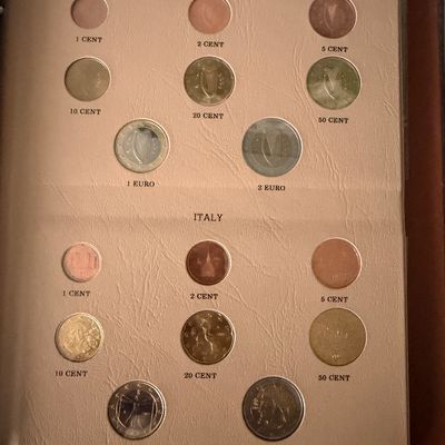European Union Euro Coinage Book - Complete
