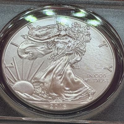 2016 ANACS MS70 Silver Eagle First Day of Issue Coin