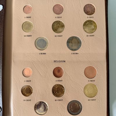 European Union Euro Coinage Book - Complete