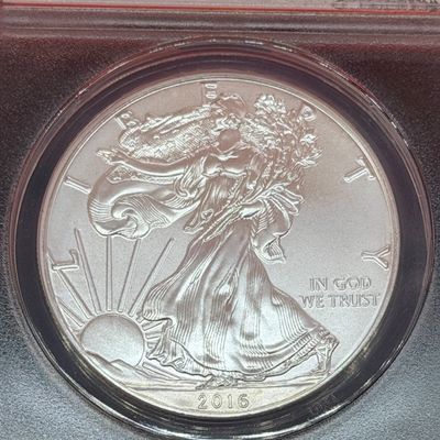 2016 ANACS MS70 Silver Eagle First Day of Issue Coin