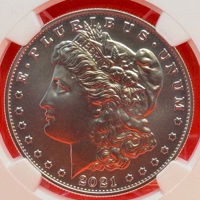 2021 Morgan $1 First Day of Issue MS 70