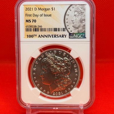 2021 D Morgan $1 First Day of Issue MS 70