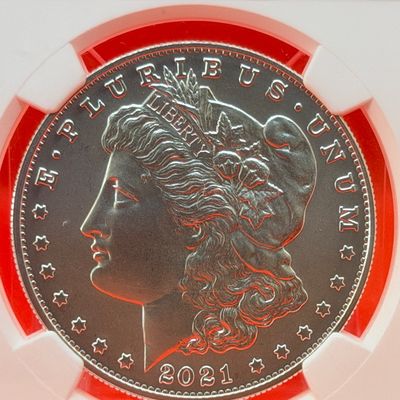 2021 'O' Morgan Silver Dollar NGC MS 70 First Day of Issue