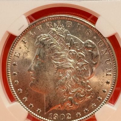 1902-O Morgan Silver Dollar NGC MS63