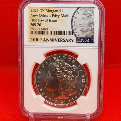 2021 'O' Morgan $1 New Orleans Privy Mark First Day of Issue MS 70