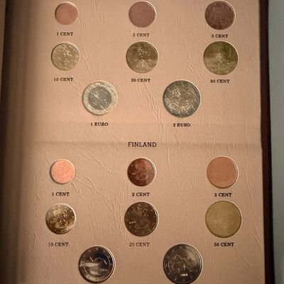 European Union Euro Coinage Book - Complete
