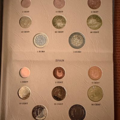 European Union Euro Coinage Book - Complete