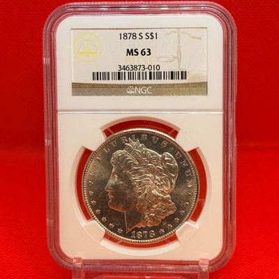 1878-S Morgan Silver Dollar NGC MS63