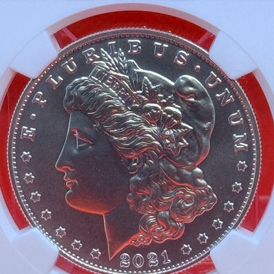 2021 D Morgan $1 First Day of Issue MS 70 NGC Graded Coin