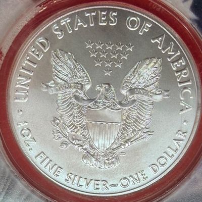 Lot (2) Two 2021 ANACS MS70 Silver Eagle Type I First Strike Coins