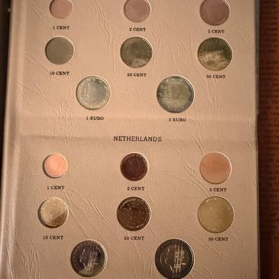 European Union Euro Coinage Book - Complete