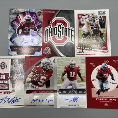 (7) Assorted Ohio State Football Auto Cards - Mix of pack-pulled and in-person autos - In Person Autos Have No COAs