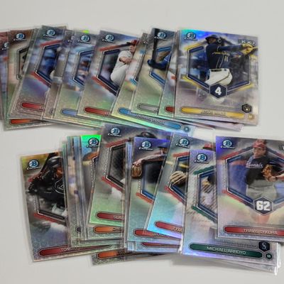Lot of (28) 2026 Bowman Chrome "Scouts Top 100" Inserts