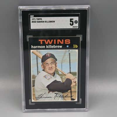 1971 Topps Harmon Killebrew #550 SGC 5 HOF