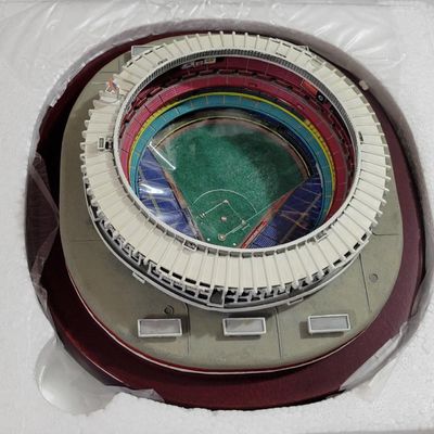Danbury Mint Cinergy Field Stadium Replica (Riverfront Stadium) - With original styrofoam