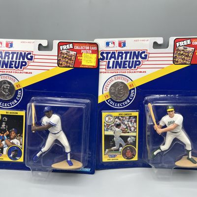 1991 Kenner Starting Lineup Bo Jackson & Jose Canseco
