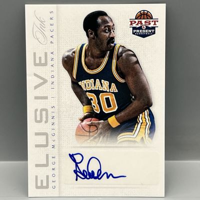 2013 Panini Past & Present George McGinnis Elusive Ink Auto #11