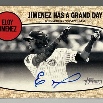 2017 Topps Heritage Eloy Jimenez Prospect/RC Auto #01/30