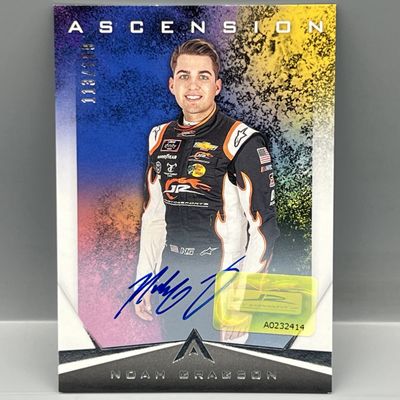 2020 Panini Chronicles Ascension Racing Noah Gragson Auto #/199