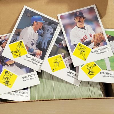 Box of over (300) 1998 Fleer Traditions Series II Vintage 1963 Inserts