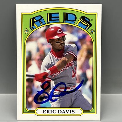 2013 Topps Mini Eric Davis In Person Auto #TM-81 - No COA