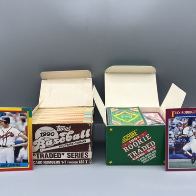 1990 Topps Traded & 1991 Score Traded Baseball Complete Sets