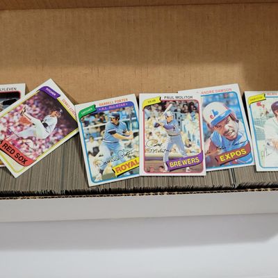 800 Ct Box of 1980 Topps Baseball Cards