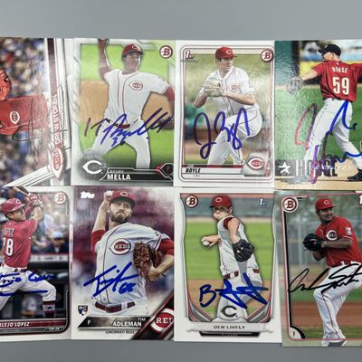 (8) Assorted Baseball In Person Auto Cards - No COAs