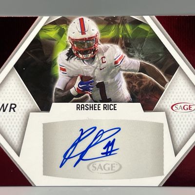 2023 Sage Rashee Rice Red RC Auto #A-RR