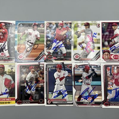 (10) Assorted Baseball In Person Auto Cards - No COAs - Blake Dunn