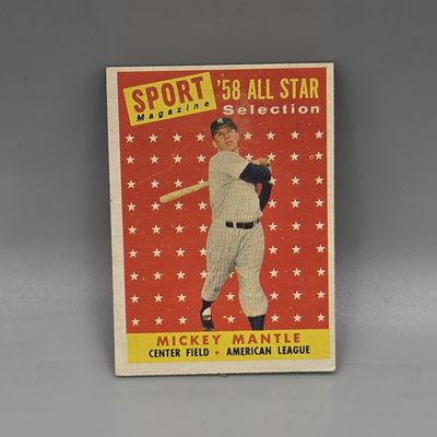 1958 Topps Mickey Mantle #487 HOF