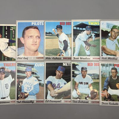 (10) 1951 Bowman & 1970 Topps Baseball Cards - Varying Conditions