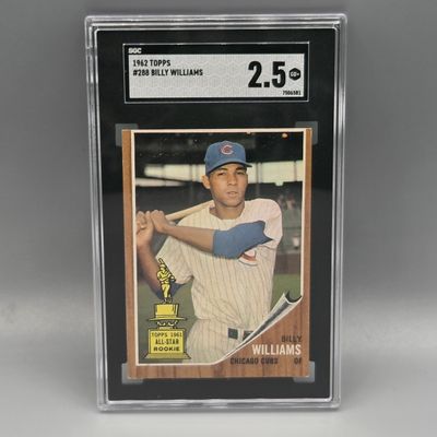 1962 Topps Billy Williams #288 SGC 2.5 All Star Rookie - 2nd Year Card