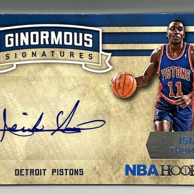 2015-16 Panini Hoops Isiah Thomas Ginormous Signatures Auto