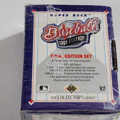 Factory Sealed 1991 Upper Deck "Final Edition" Set