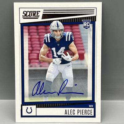 2022 Panini Score Alec Pierce RC Auto #386