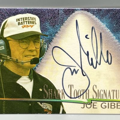 1997 Wheels Racing Joe Gibbs Shark Tooth Signature Auto #/400