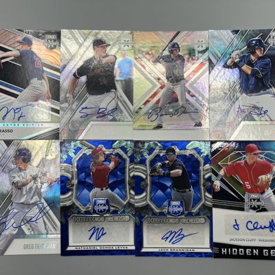 (8) Assorted Baseball Pack Pulled Autos