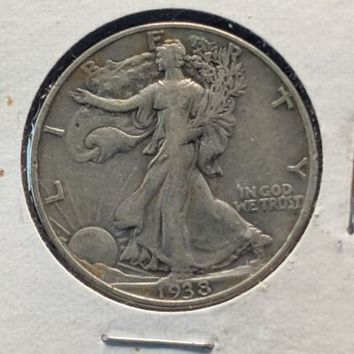 Sale Photo Thumbnail #349: 1938 Walking Liberty 90% Silver Half Dollar