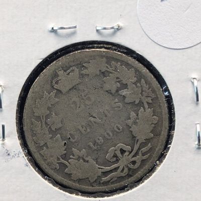 Sale Photo Thumbnail #223: 1900 Canada 25 Cents, .925 Silver, 5.81g