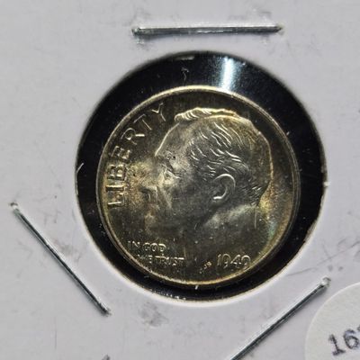 Sale Photo Thumbnail #324: 1949-S Roosevelt 90% Silver Dime