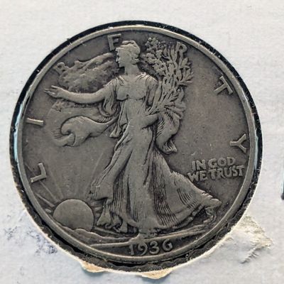 Sale Photo Thumbnail #237: 1936-D Walking Liberty 90% Silver Half Dollar