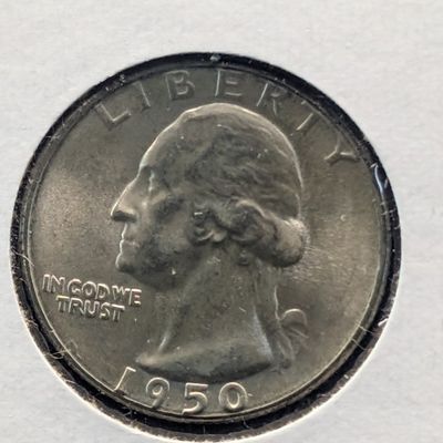 Sale Photo Thumbnail #363: 1950-D Washington Quarter, 90% Silver