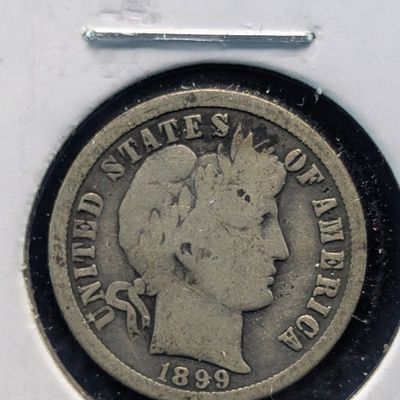 Sale Photo Thumbnail #208: 1899-O Barber 90% Silver Dime