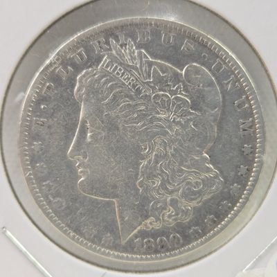Sale Photo Thumbnail #358: 1890 Morgan 90% Silver Dollar