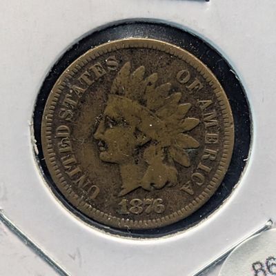 Sale Photo Thumbnail #172: 1876 Indian Head Cent