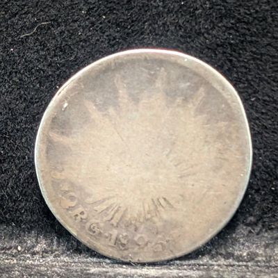 Sale Photo Thumbnail #297: 1825 Mexico 2 Reales, .903 Silver, 6.76g