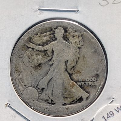 Sale Photo Thumbnail #298: No Date Walking Liberty 90% Silver Half Dollar