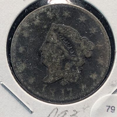Sale Photo Thumbnail #158: 1817 Coronet Head Large Cent